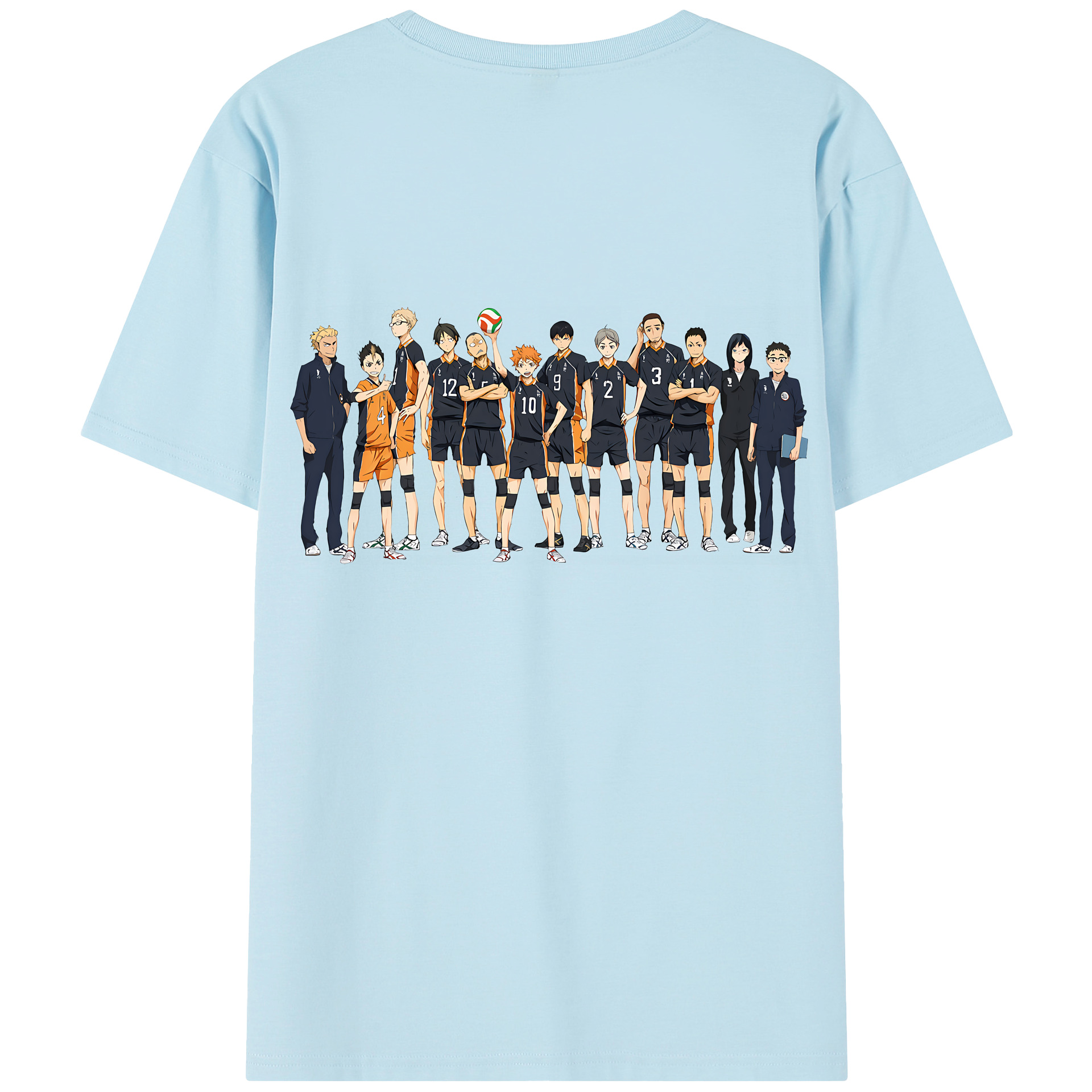 （画像用） ハイキュー!! Haikyu!! 綿100％半袖Tシャツ（背面プリント）
